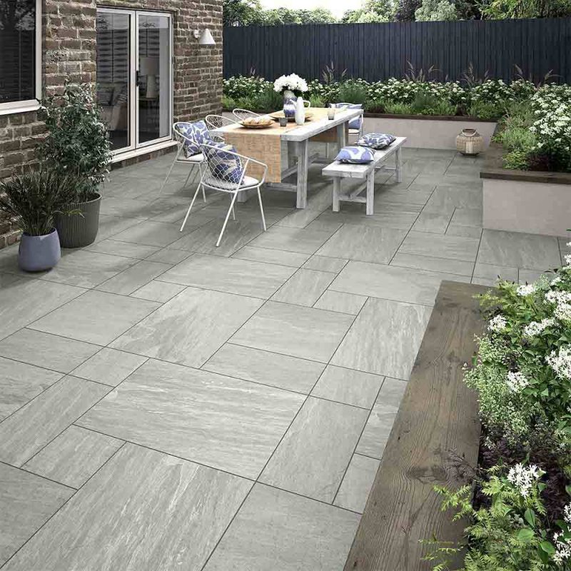 Tideswell Grey Matt Outdoor Glazed Porcelain 20mm Opus P12570 Al Fresco Verona