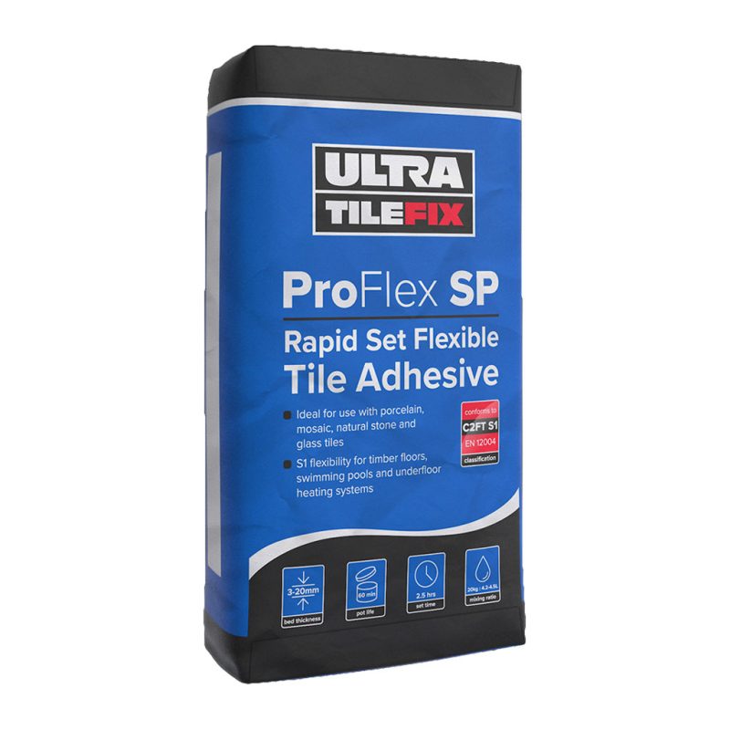 UltraTile ProFlex SP Flexible White Powdered Tile Adhesive 20kg Instarmac Ultra Adhesives