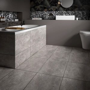Valley Grey Matt Porcelain tile Verona P10296 580x400mm