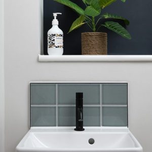 Vintage Crackle Ceramic Steel Crackle Glaze Ceramic Tile 10x20 Ca’ Pietra