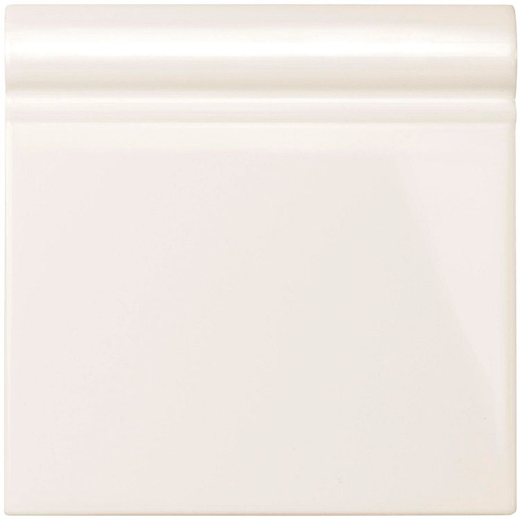 Vintage White Skirting Tile 152x152mm - GKT9903 - Original Style