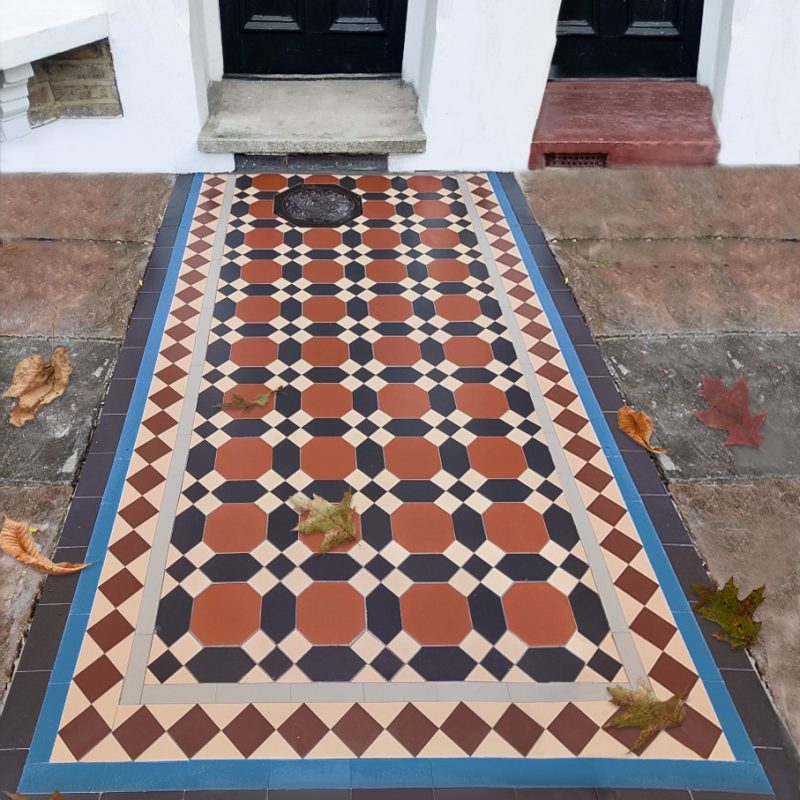 Warwick Victorian Floor Tiles layed as a front path
